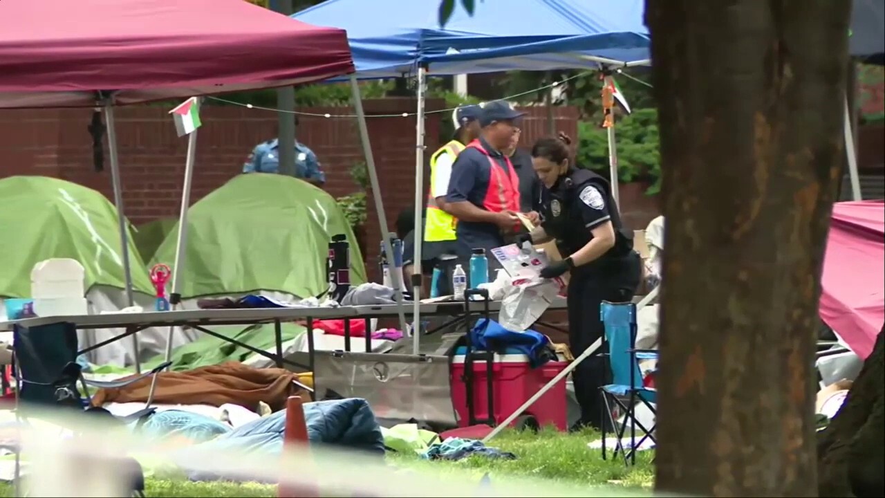 Police clear GWU encampment after making 33 arrests Wednesday