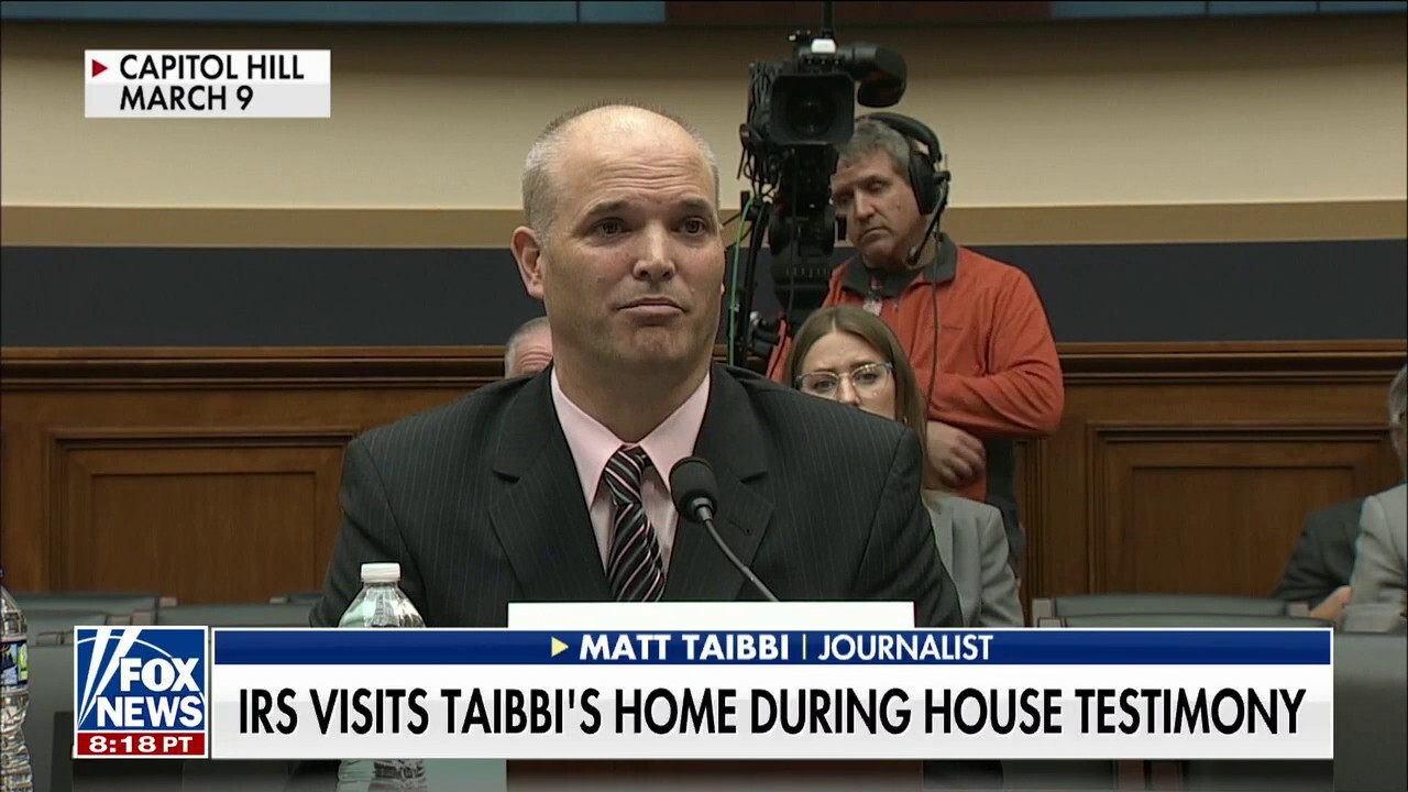 IRS paid 'chilling' visit to Matt Taibbi's home during House testimony