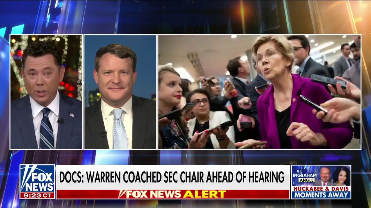 Did Elizabeth Warren give questions and answers to SEC chair?