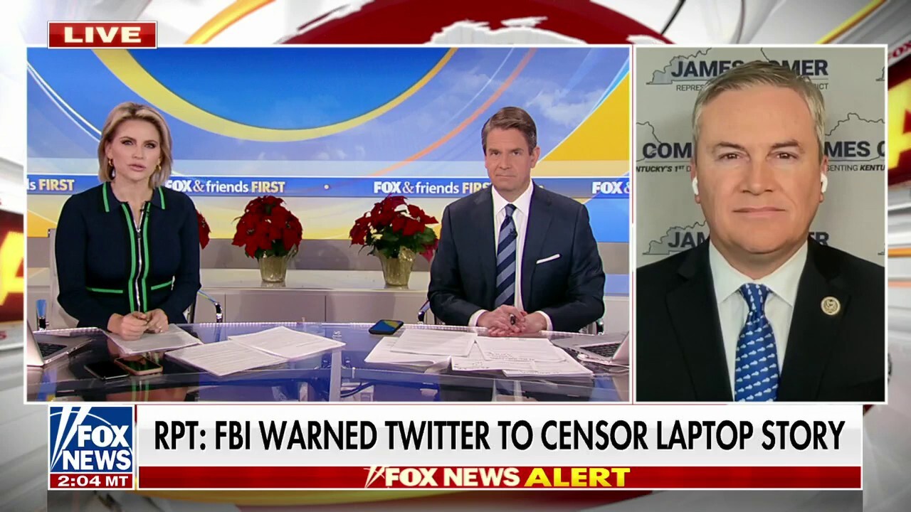 James Comer on Twitter's censorship of Hunter Biden story: 'Federal government was involved'