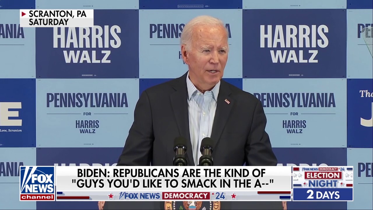 Biden's latest gaffe raises eyebrows: 'Smack in the a--'