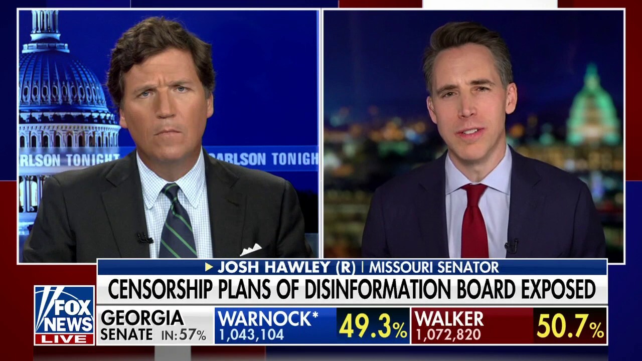 Josh Hawley: There is collusion at the highest levels of government and Big Tech
