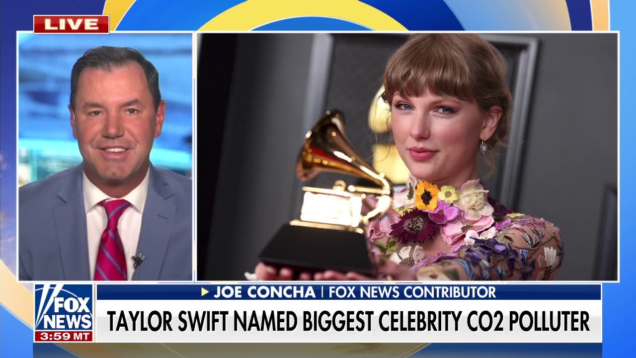 Concha rips Taylor Swift for being biggest celebrity CO2 polluter: 'She's the John Kerry of pop'