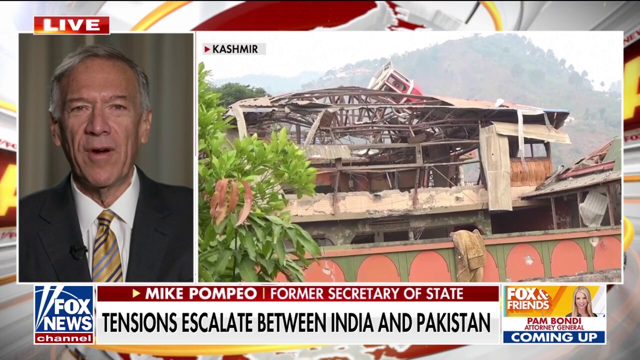 Fox News contributor Mike Pompeo joins 'Fox & Friends' to discuss escalating tensions between India and Pakistan and President Donald Trump revealing the Houthis have pledged to halt ship attacks.  