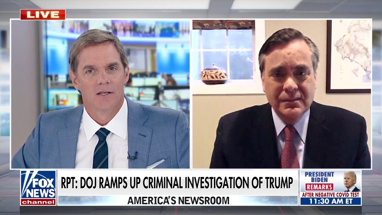 Turley sounds off on ramped up criminal investigation into Trump: 'This is a very different situation'