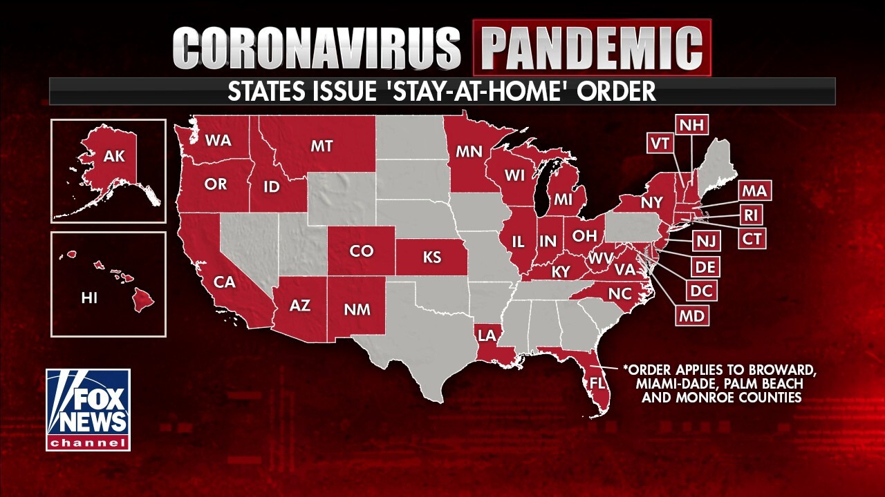 Coronavirus leaves 3 of 4 Americans under orders to stay at home as