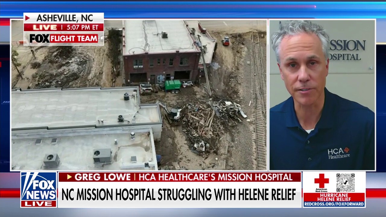 North Carolina hospital battling the aftermath of Hurricane Helene