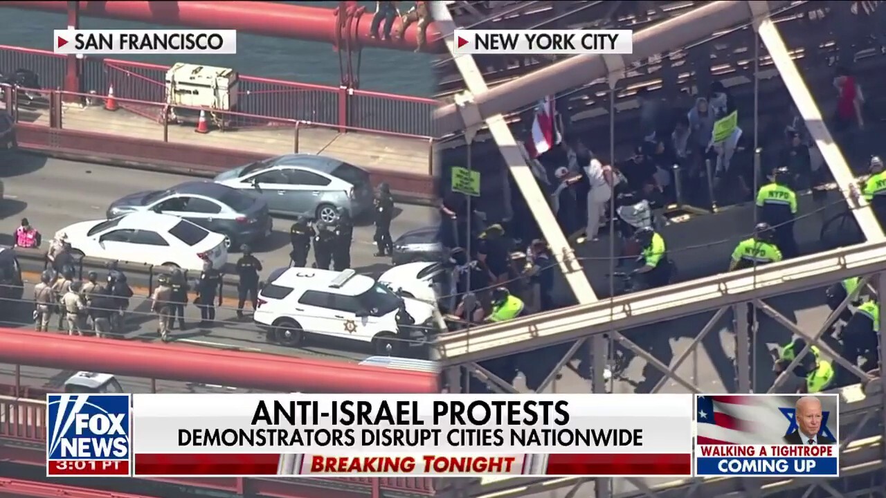 Anti-Israel protests emerge in at least eight American cities