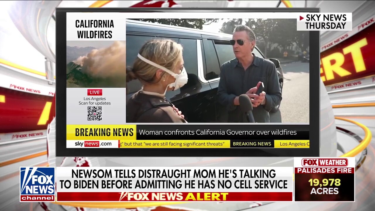 Distraught LA resident confronts Gov. Newsom on wildfire response 