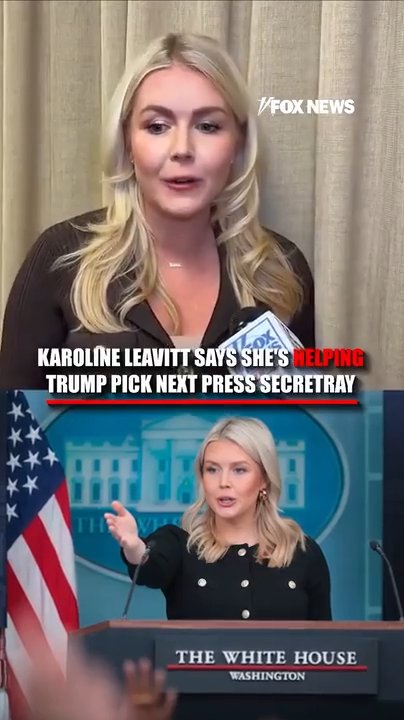 Karoline Leavitt on Trump choosing next press secretary: 'I've offered my help'