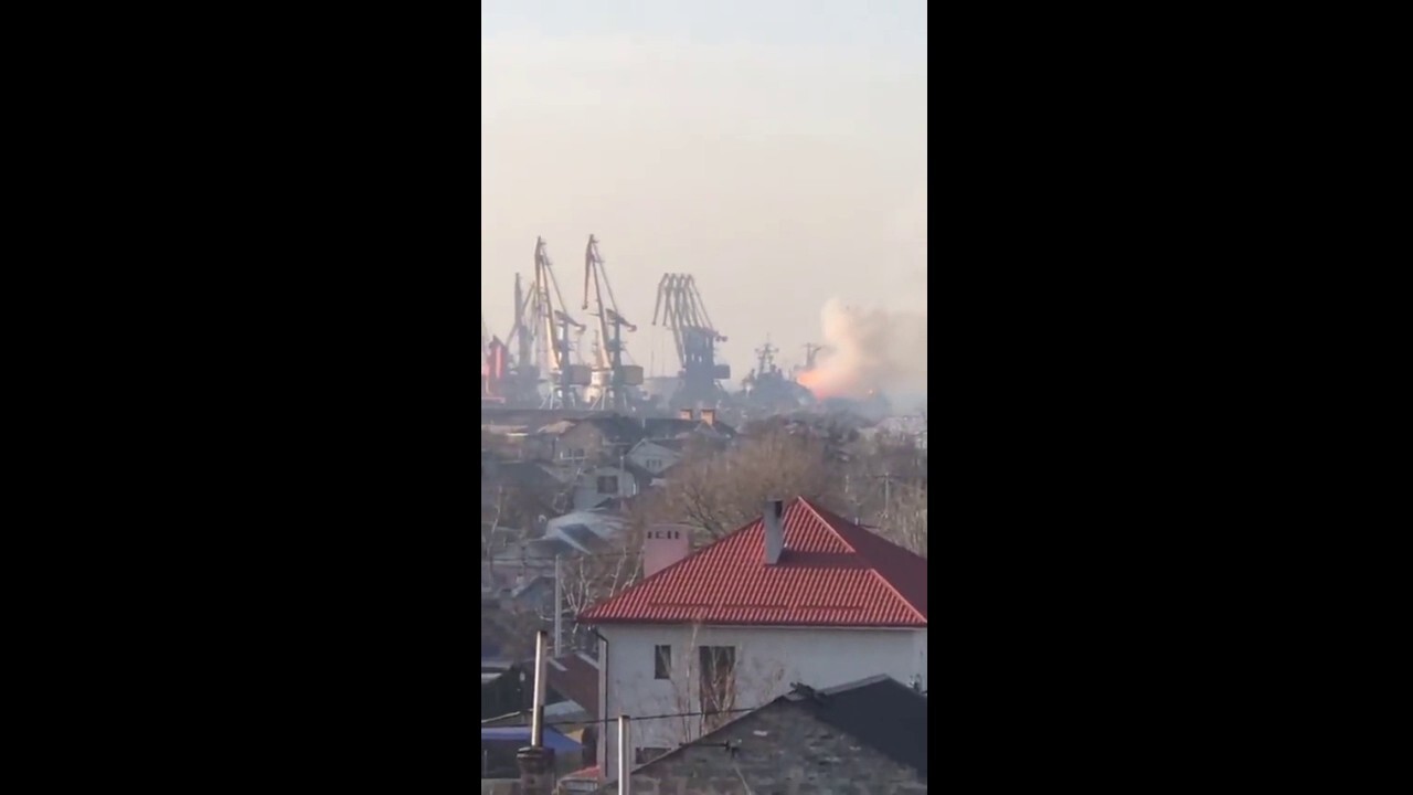 Russia ship explosion in Ukraine