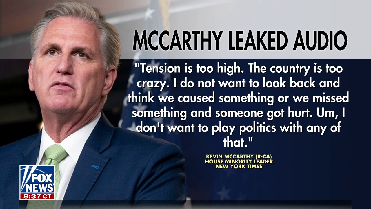 Leaked audio reveals Kevin McCarthy's concerns after Jan. 6