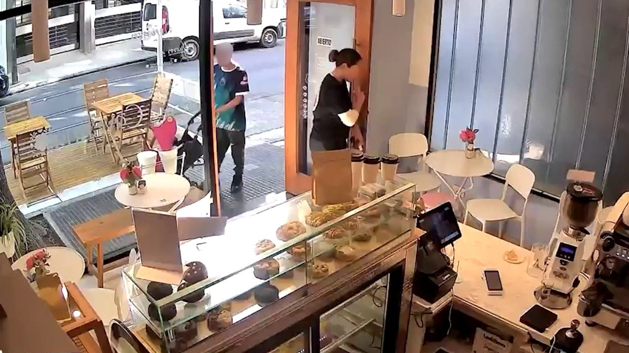 Deli worker feeds man after catching him stealing from tip jar