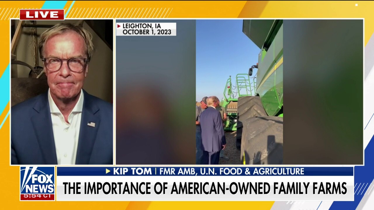 Former ambassador of U.N. Food & Agriculture Kip Tom on the need to help promote the success of American farms and how regulations hurt American farms.