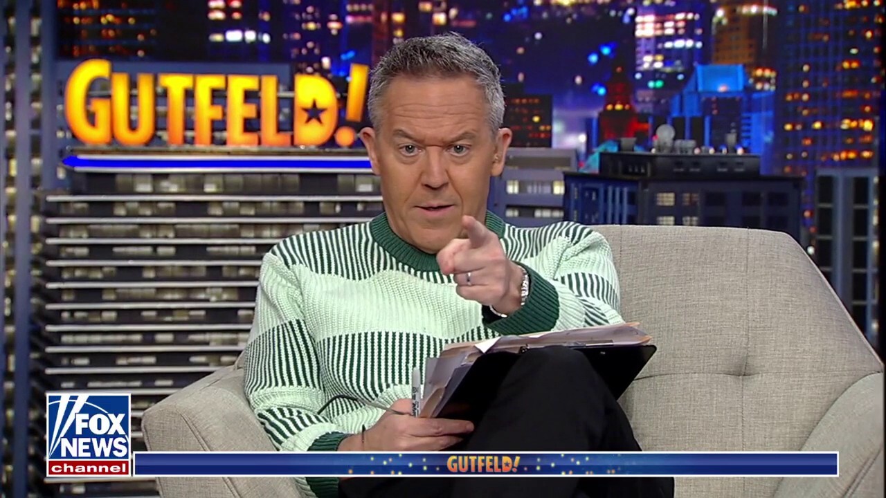  Fox News host Greg Gutfeld and panelists react to video of a Democratic lawmaker ranting about 'the White man' during a hearing on the Dismantle DEI Act on ‘Gutfeld!’