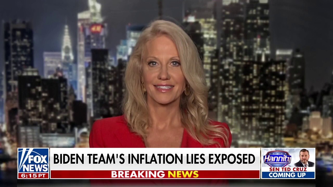 Kellyanne Conway says Americans will be thinking of Biden every time they pay for gas