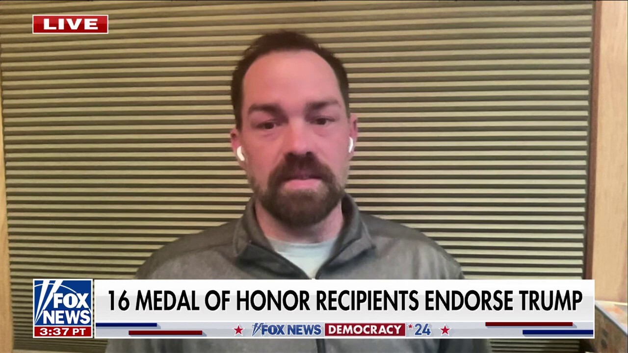 Medal of Honor recipient Clint Romesha explains why he and fifteen other recipients are endorsing former President Trump, discusses the Biden administration's handling of the Afghanistan withdrawal, as well as Tim Walz's military service.