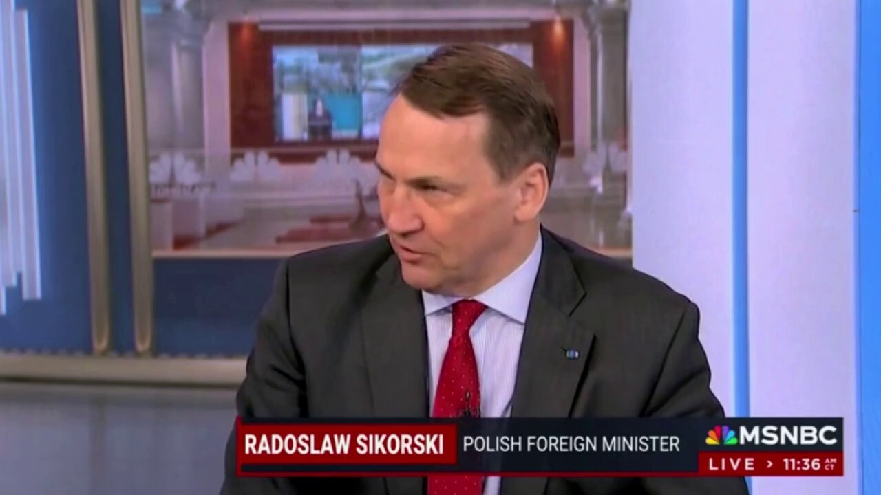 Полският министър на външните работи Радослав Сикорски каза на водещата