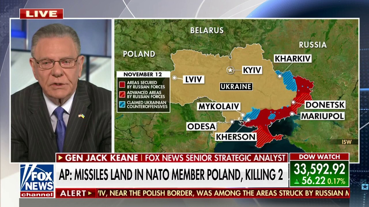 Gen. Jack Keane: NATO should get involved in 'recklessness' of Russia firing close to border