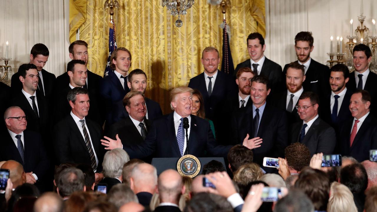 Trump welcomes the Pittsburgh Penguins to the White House