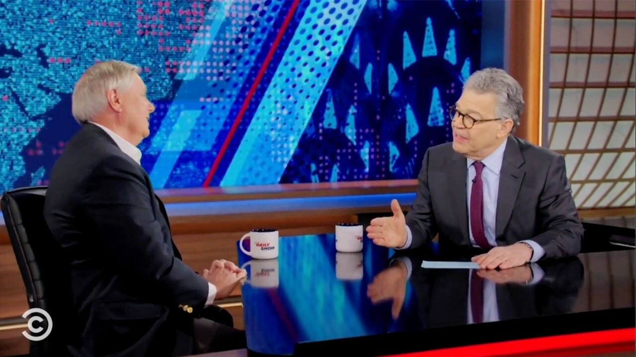 Al Franken, Lindsey Graham clash over Trump on 'The Daily Show'