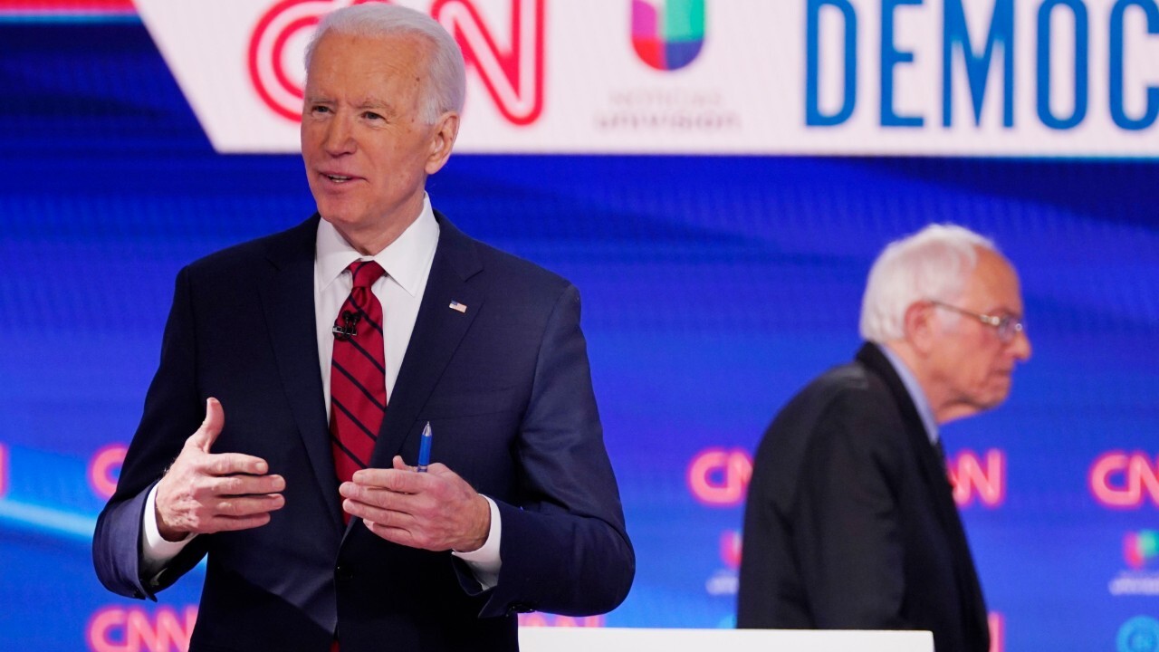 Joe Biden and Bernie Sanders go head-to-head in Democratic presidential debate faceoff
