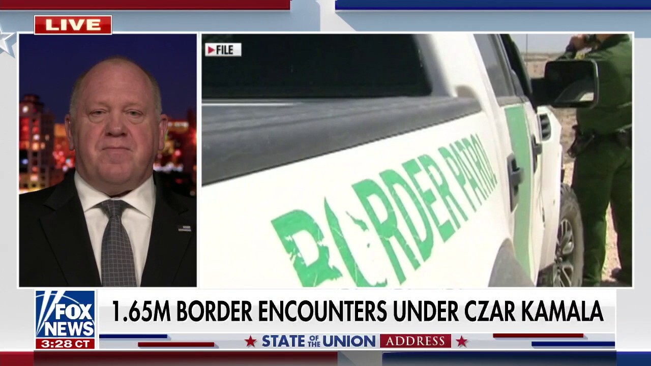 Tom Homan slams Biden for 'intentionally' making border 'unsecure'