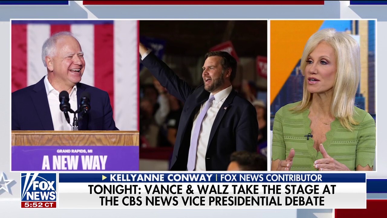  JD Vance and Tim Walz won't allow moderators to become the 'stars of the show': Kellyanne Conway