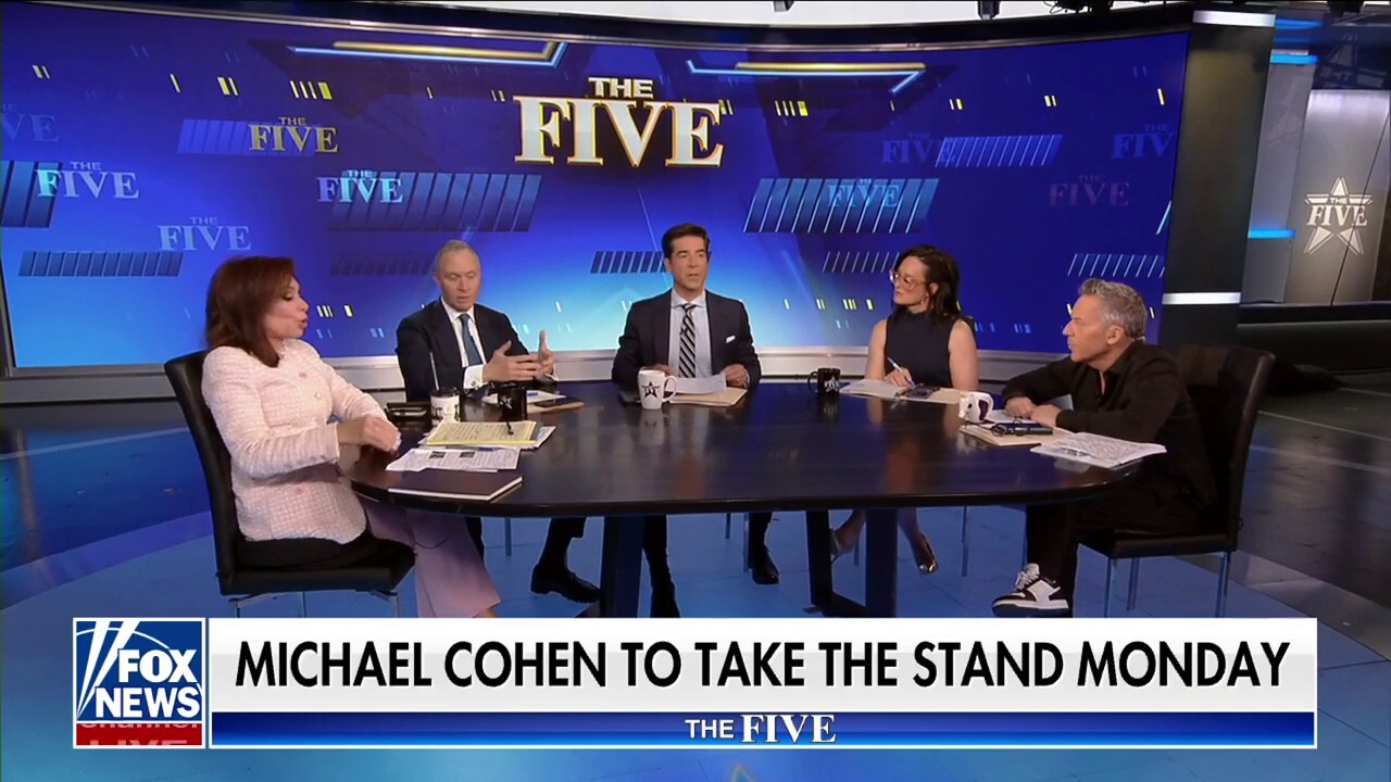 'The Five' co-hosts weigh in former Trump lawyer Michael Cohen set to testify in New York v. Trump Monday.