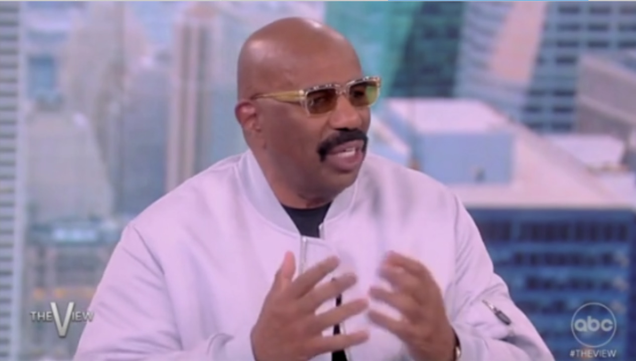 Steve Harvey cracks up 'The View' while talking about his kids