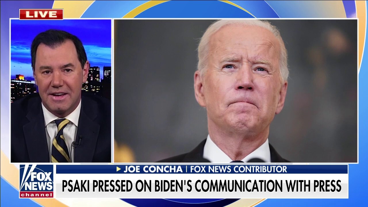 Joe Concha rips Jen Psaki as 'patently patronizing' over Biden's communication with press