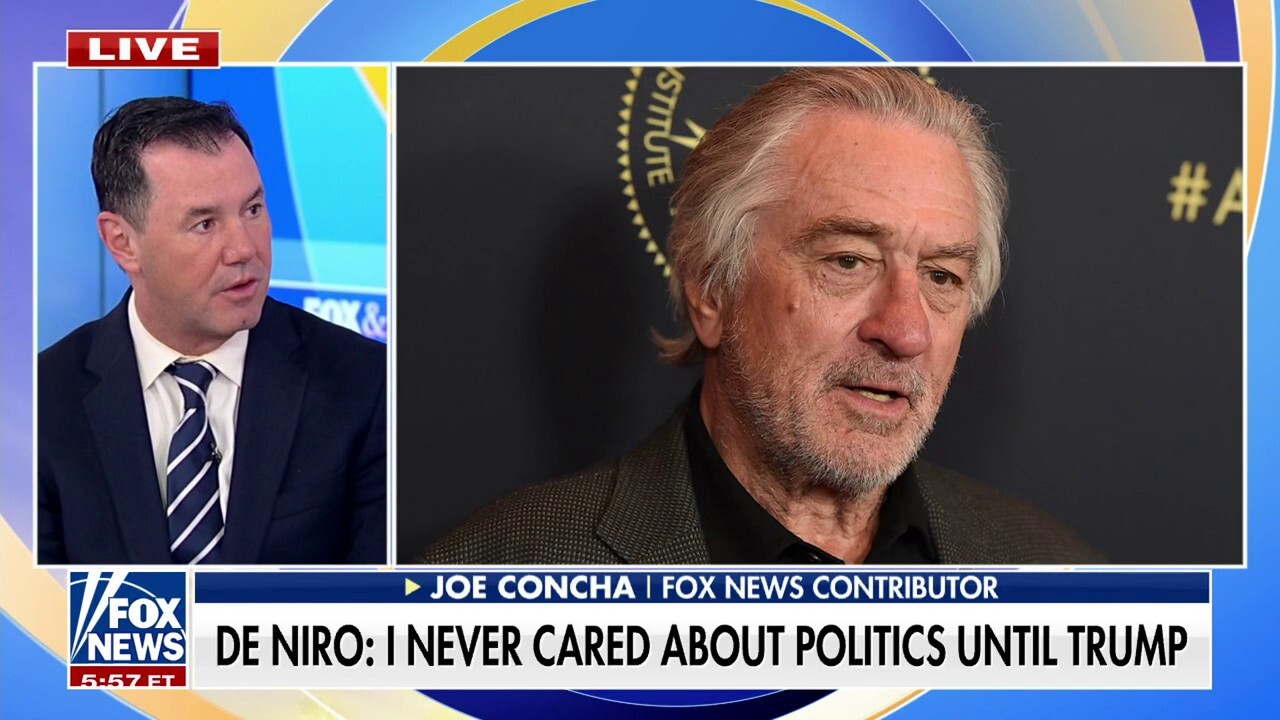 Fox News contributor Joe Concha joined 'Fox & Friends First' to discuss his reaction to De Niro's recent MSNBC interview and why Democrats are reportedly worried college protests may held Trump in November. 