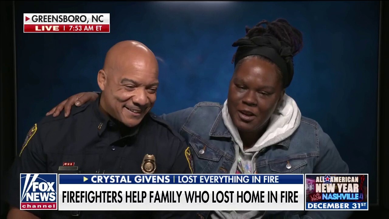 Firefighters help North Carolina family after home burns down just before Christmas