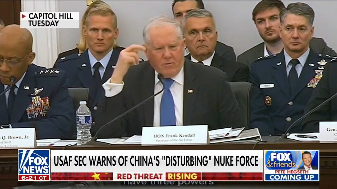 Air Force secretary sounds alarm on China's 'disturbing' nuclear arsenal 