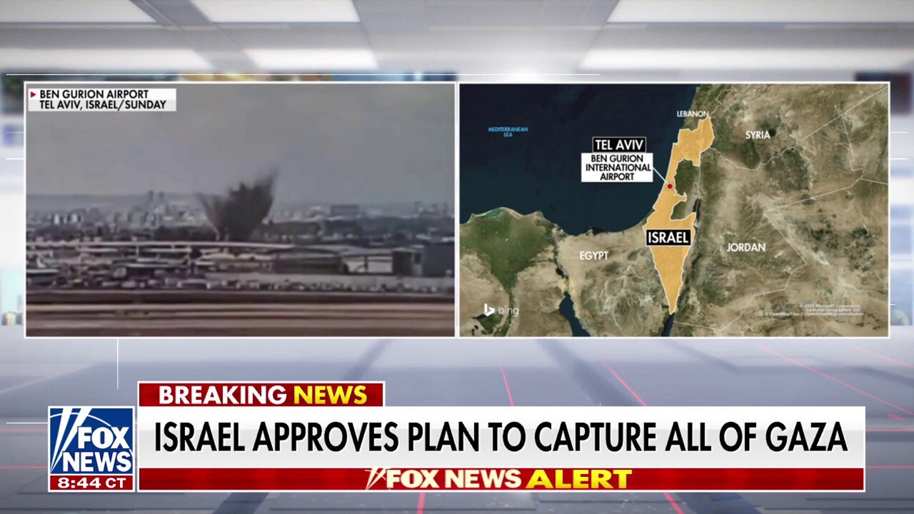 Israel approves plan to capture all of Gaza after airport attack