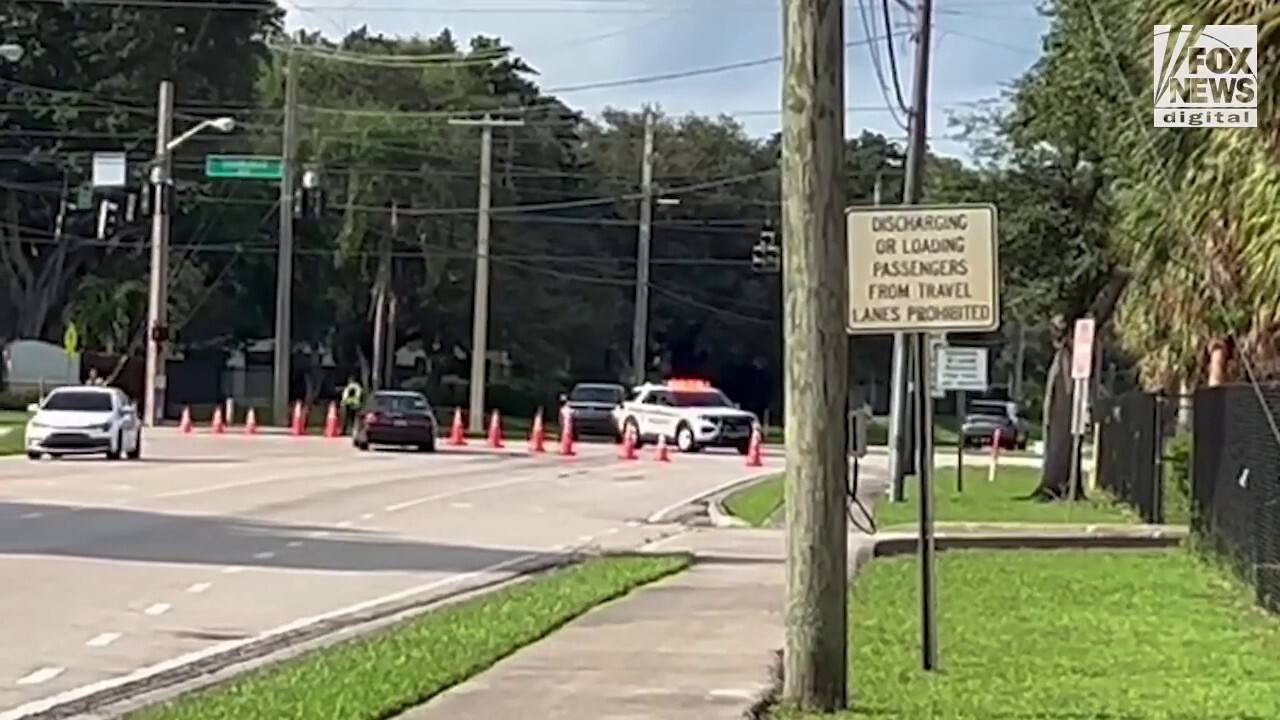 Authorities block off nearly half a mile from Trump International Golf Club after second assassination attempt