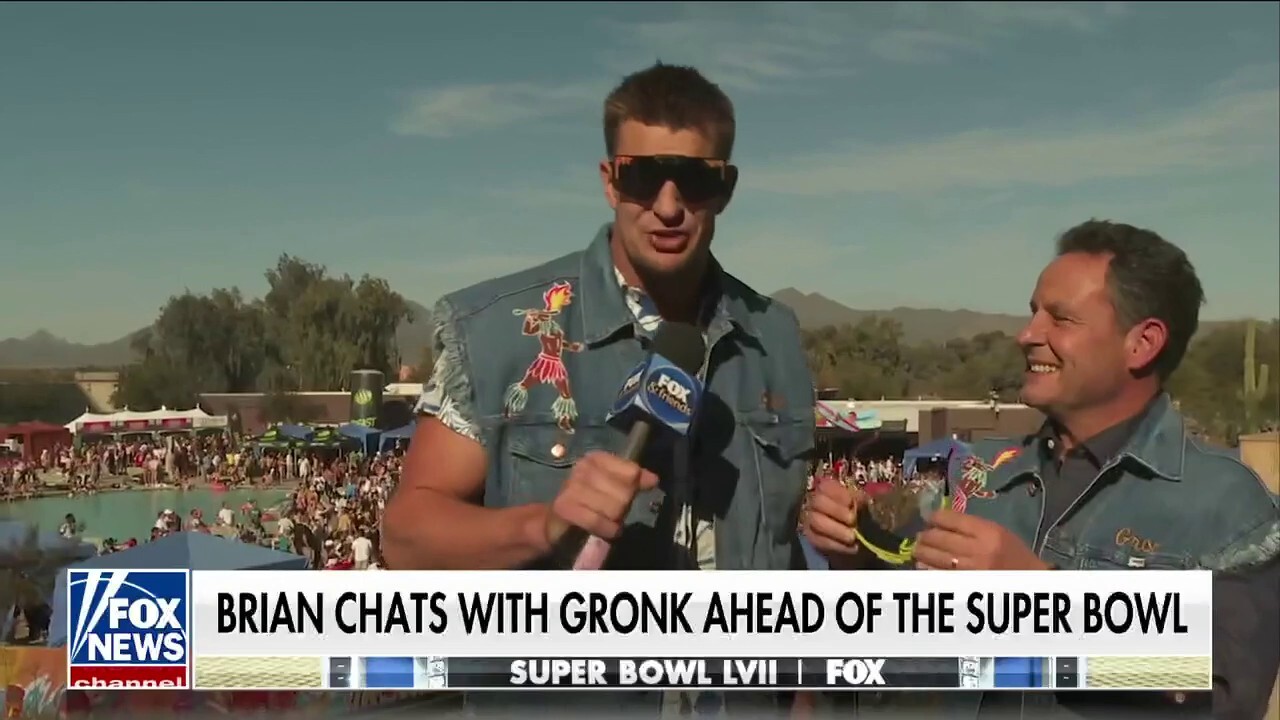 Gronk talks finding the ‘happy medium’ between working and playing hard at his ‘Gronk Beach’ party ahead of tonight’s Super Bowl LVII