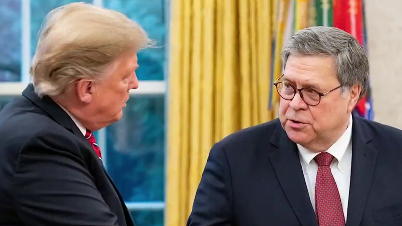 Attorney General Barr takes issue with some of President Trump's tweets