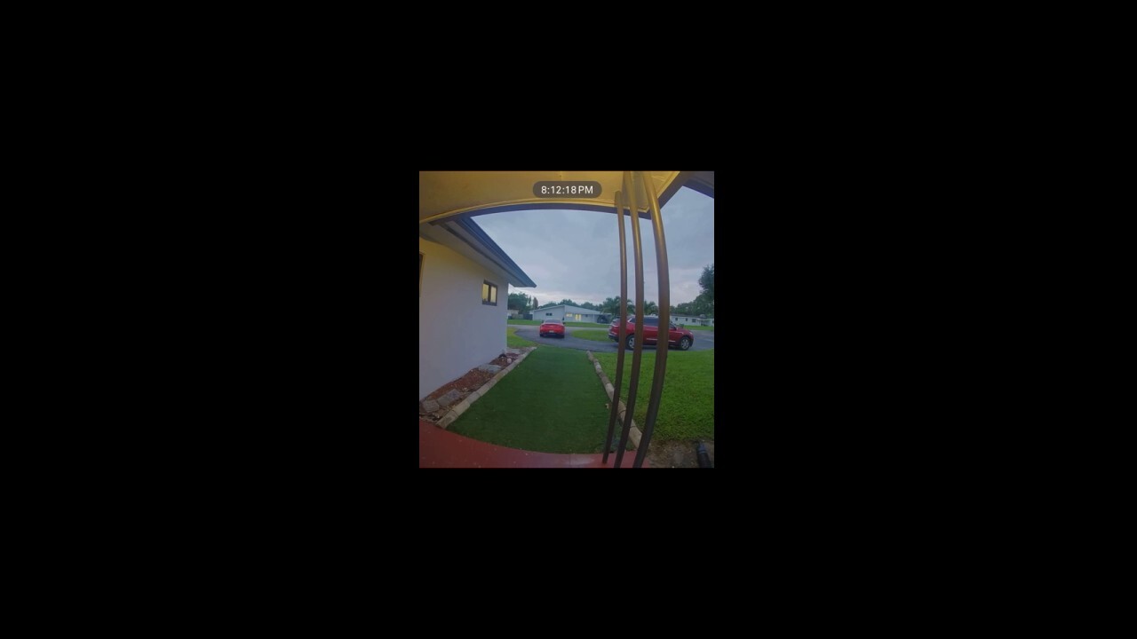 Florida small plane crash captured on home security camera