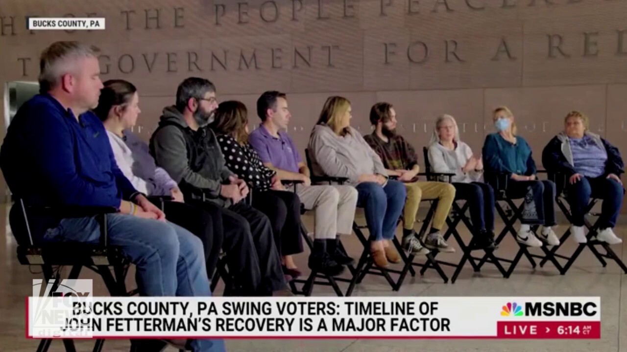 Swing voters rip Fetterman on MSNBC: ‘Hard to watch him speak’, ‘Sore eye for the Democratic Party'