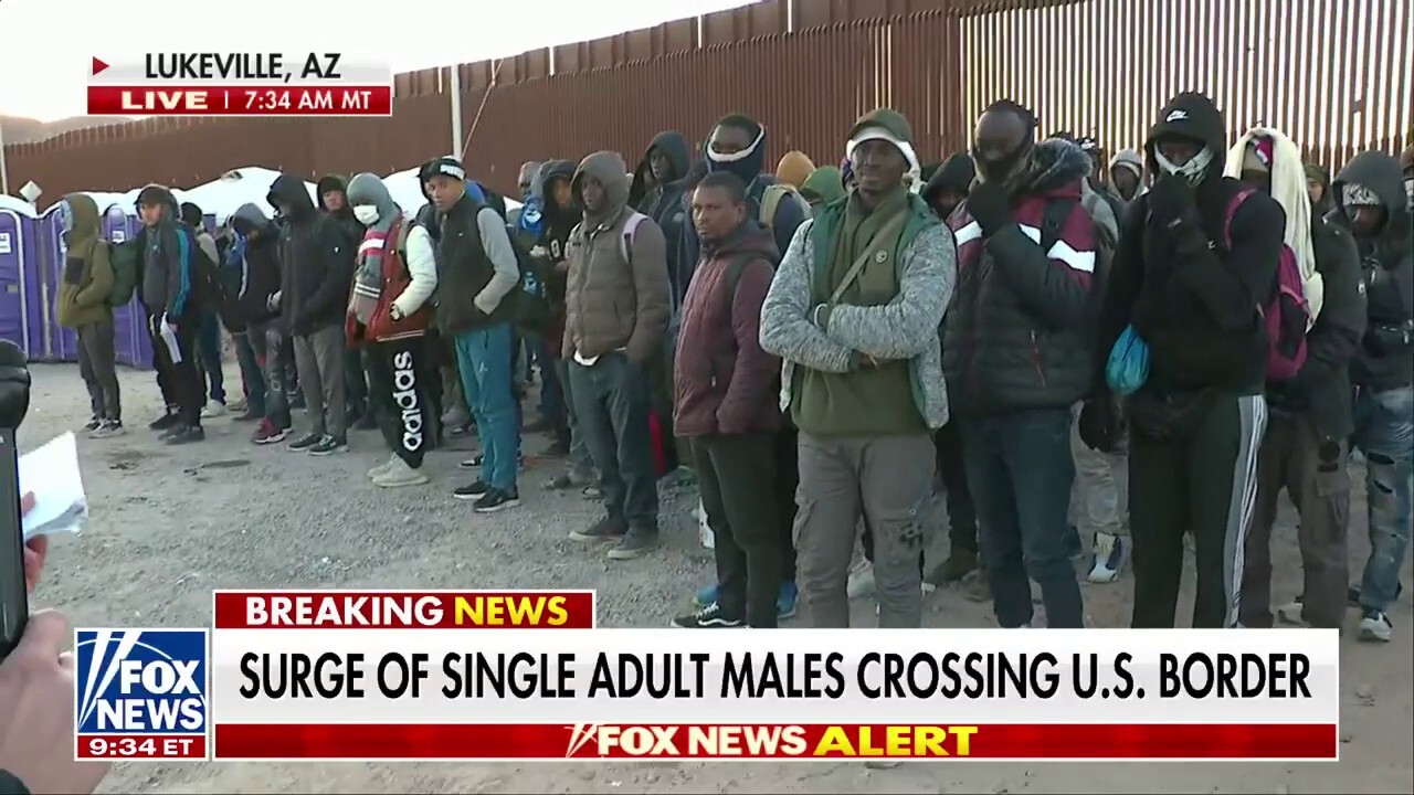 Adult men from around the world attempting to enter US from Mexico