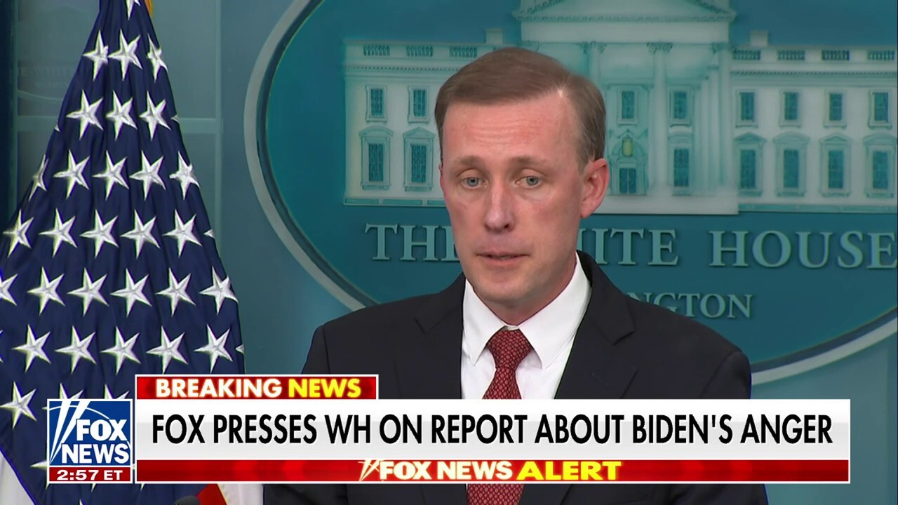 Fox News asks White House about reported flashes of Biden's anger