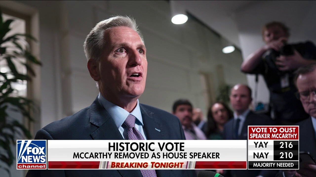 McCarthy removed as House speaker in shocking vote