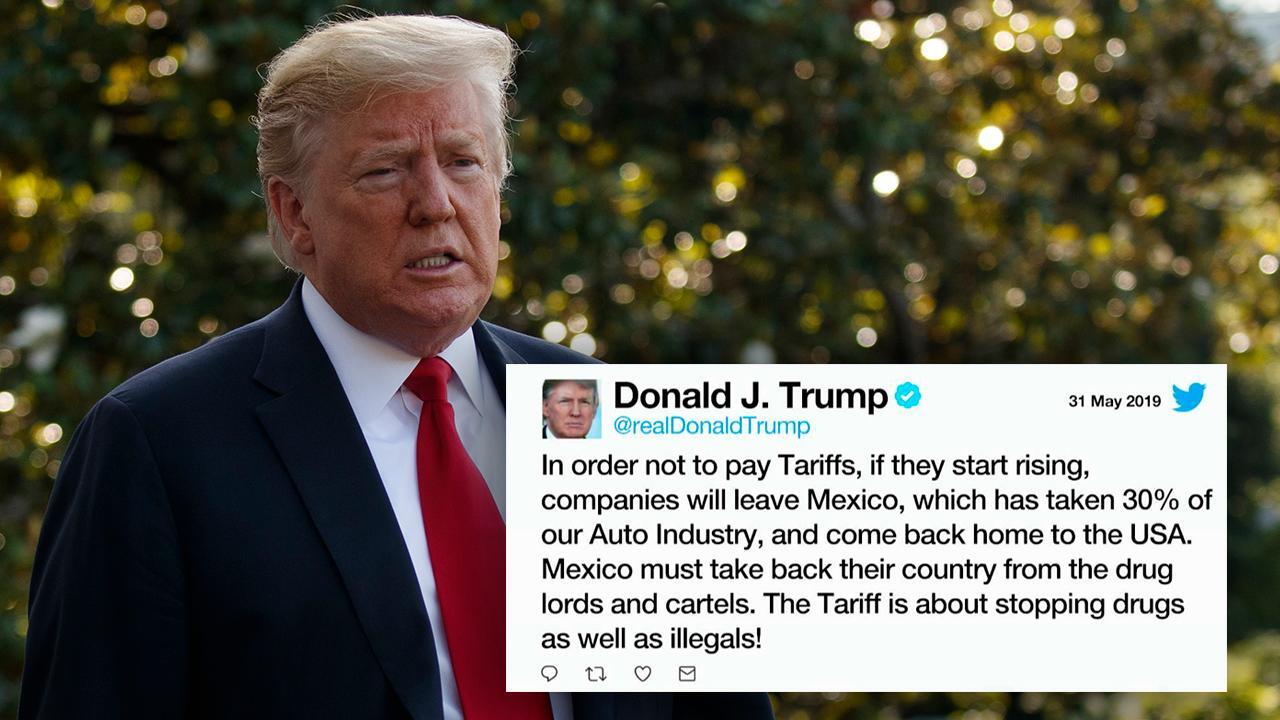 President Trump Announces Escalating Tariffs On Mexico Until 