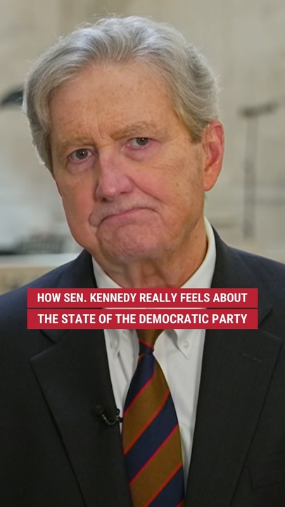  Sen. John Kennedy offers his existent   feelings connected  the authorities   of the Democratic Party