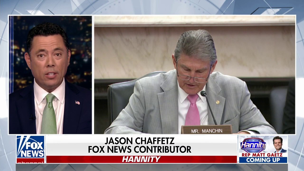 Jason Chaffetz on Manchin agreeing to a version of Biden's legislative agenda: 'Folds like a house of cards'