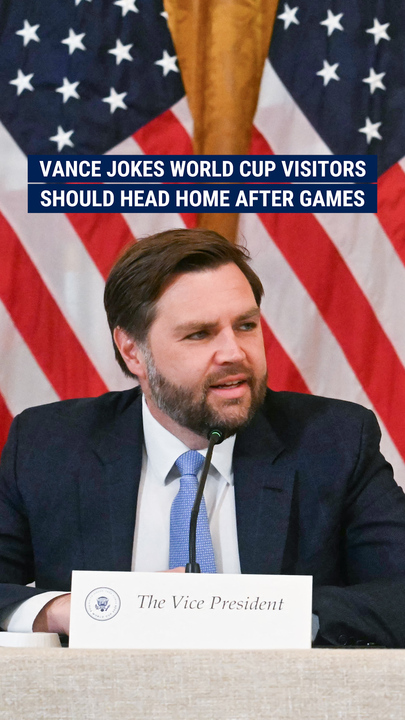Vance jokes that World Cup visitors should head home after games