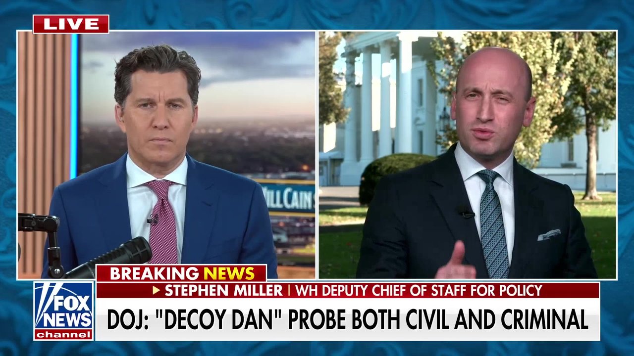 Stephen Miller brands Dems involved in Alaska 'Decoy Dan' scheme as 'criminal'
