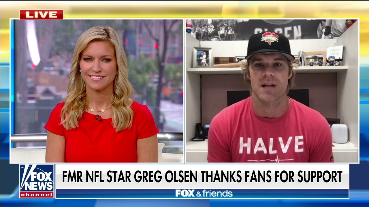 Fmr NFL star Greg Olsen thanks 'angel donor' who saved son's life