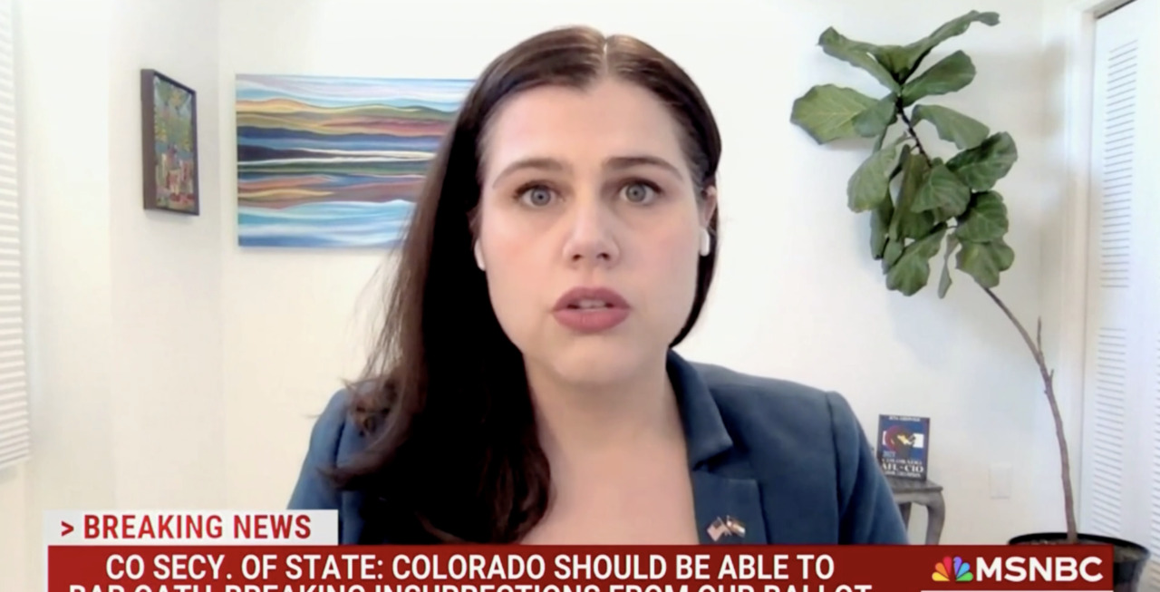 Държавният секретар на Колорадо Джена Грисуолд изрази разочарование в понеделник